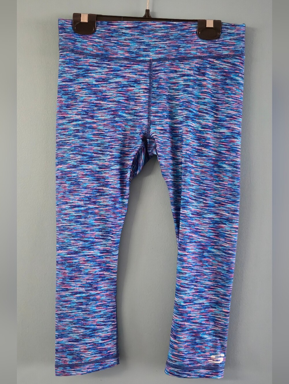 *Back To School* Skechers Multi-Blue Space-Dye Kids Leggings (XL 14-16)